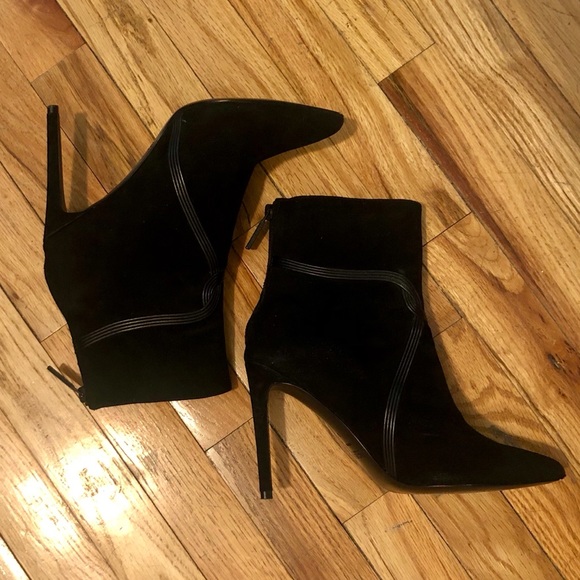 Rachel Zoe Liana Leather Trim Stretch Suede Boot, Size 8 - Picture 5 of 10